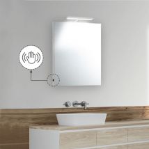 Etrusca - Specchio bagno 50x70 cm con led Premium e accensione touch a sfioro