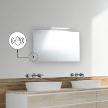 Etrusca - Specchio bagno 70x50 cm con lampada led premium e accensione touch