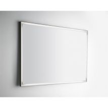 Specchio Bagno A Led 100x70 Cm Con Cornice Specchio Ed Antifog Senza Kit Bluetooth Con Accensione A Sfioro Con S