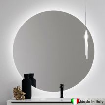 Incanthoo - Specchio compab Con Retroilluminazione led ø 105 cm - Made In Italy - 30 w - Risparmio Energetico Classe a