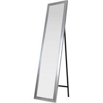 King Home S1710528 Specchio da Pavimento con Cornice, Silver, 30X150H