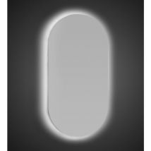Bricoshop24 - Specchio con Illuminazione a Led 63x110 cm per Bagno Ovale Reversibile