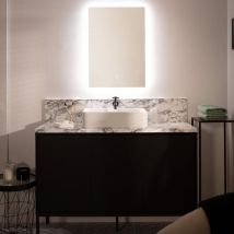 Ledkia - Specchio da Bagno con Luce led 68x48 cm Small Mason Bianco Freddo 6000K