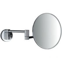 Specchio ingranditore a muro 3x3 con braccio snodato cromato codice prod: B97590 cr - Colombo Design