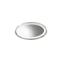 Mirò Miroir led Ø60 cm 58W Gris Titane - Plafonnier et Applique Murale - Lumière Chaude 3000K - Design Moderne pour Salle de Bain, Chambre et Entrée