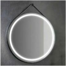 Specchio Mobo 60cm Cornice led Supporto Ecopelle