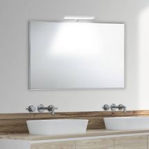 Smmo - Specchio bagno su misura con cornice esterna in alluminio fino a 80 cm fino a 140 cm fino a 80 cm fino a 140 cm