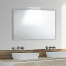 Smmo - Specchio bagno su misura con cornice esterna in alluminio fino a 70 cm fino a 80 cm fino a 70 cm fino a 80 cm