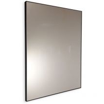 Smmo - Specchio bagno su misura con cornice perimetrale nera fino a 80 cm fino a 80 cm