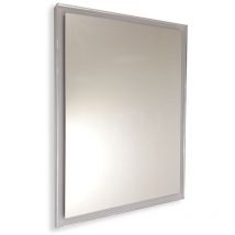 Specchio personalizzato su misura con cornice scavata cromata fino a 140 cm fino a 80 cm fino a 140 cm fino a 80 cm