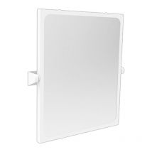 Specchio reclinabile 46x56 cm rivestito standard antibatterico, bianco