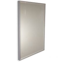 Smmo - Specchio su misura con cornice in alluminio e perimetro bisellato fino a 130 cm fino a 30 cm fino a 130 cm fino a 30 cm