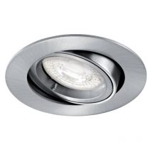 Speed 70 r 12 Encastré GU5,3 rond basculant nickel Lpe non incl. Aric 4836