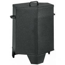 Ascheeimer ideal für Grills, Öfen und Holzkamine 'Made in Italy -Extra Groß