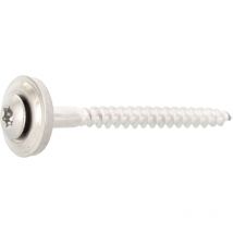 Spenglerschrauben Edelstahl 4.5x45 mm 100 Stück mit Dichtscheibe d = 15 mm A2 Spengler Schrauben Torx Antrieb TX20