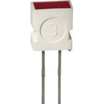 Kingbright - L-1043 id led bedrahtet Rot Rechteckig 3.65 x 6.15 mm 10 mcd 100 ° 20 mA 2 v
