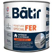 Spezialfarbe Für Gehämmertes Eisen Batir Silber M10 0,5l - Batir