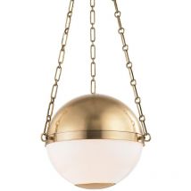 Hudson Valley Lighting - Sphere No.2 Lámpara colgante pequeña 2 luces Latón, Vidrio