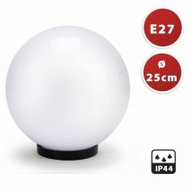 SPH250 apolux Sphère Pour Extérieur En pmma 250mm Attaque E27 Blanc - Velamp