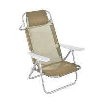 Spiaggina Lexi beige in alluminio 5 posizioni