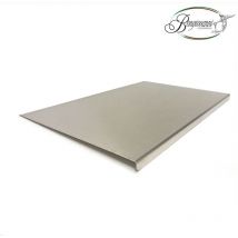 Spianatoia in acciaio inox per impastare pasta pizza dolci per cucina casa scegli la misura : 50x48x1,5 cm