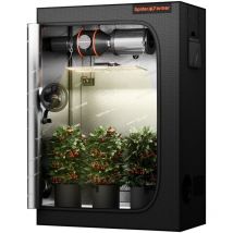 Spider Farmer - SF2000 Grow Tent Kits led Grow Light+120x60CM Grow Tent Intell. Kohlefilter-Kit