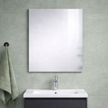 Kiamami Valentina - Einfacher Rechteckiger Badezimmerspiegel 60x70 Cm Umkehrbar