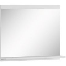 Badspiegel Montreal 60 x 12 x 50 cm – Weiß – Holzrahmen – Wandmontage – Ablage