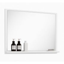 Badezimmerspiegel Oliver 60 x 12 x 50 cm – Weiß – Spiegel mit Ho