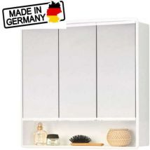 Jokey - Spiegelschrank Bad Lymo weiss, 3-türig Badmöbel Bad Hängeschrank