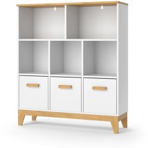 Vitalispa - Spielzeugschrank Malia, Weiß, 98.4 x 113.4 cm