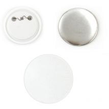Monster-shop - Spille Personalizzabili Bianche da 37mm Spillette per Personalizzaione Stampa Spillette Spille fai da te- 100 Pezzi