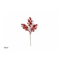 Due Esse Christmas - Spillone Bacche Glitterate Rosso 30 Cm
