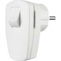 Ritter - rev 0512100777 Spina angolata di sicurezza Plastica con interruttore 250 v Bianco IP20