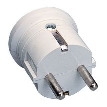 Spina terra 16A 2P+T bianco