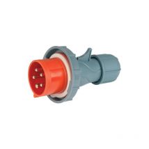 Spina industriale 380V, 3P+N+T, 32A, IP67, rosso Rosi 1008415