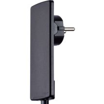 Evoline - 1510.0000.0100 Spina Piatta Di Sicurezza Plastica Con Espulsore 230 V Nero Ip20