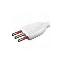 Marca - spina presa adattatore mobile 2P+T 10A bianca (11010)