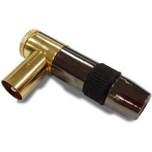 Spina tv 9,52mm schermata a gomito maschio - premium