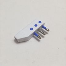 Spina volante mobile ad angolo bianca 2p+t 16a 250v