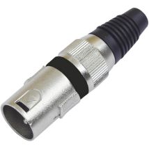 Spina XLR Metallo 3 Poli – 10 Pezzi – Connettore Audio Professionale – Omnitronic