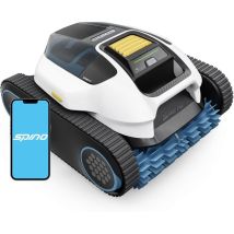 Spino E1 Poolroboter, Kabelloser Poolsauger 21,950 Lph, 210 Min Laufzeit, 5 Reinigungsmodi, Auto Wasserlinien Parkfunktion, Poolreiniger Mit App, 