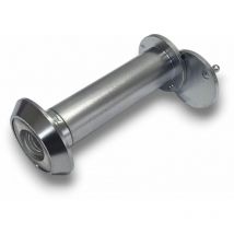 Spioncino per porta blindata legno ingresso cromo sat in ottone mm 70 120 f 14