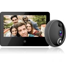 Spioncino Digitale Eques Veiu Pro S31 con display 5,5 pollici e telecamera da 2 Megapixel Full hd con angolo di visione 180° Wifi colore Argento