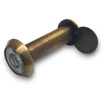 Spioncino per porta blindata legno ingresso bronzato in ottone mm 70 120 foro 14