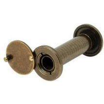 Spioncino grandangolo porte Potent finitura ottone bronzato f.mm 16 l.mm 60/110