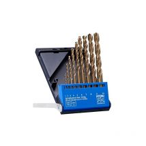Lot de 10 forets hélicoïdaux en inox - ø 1-10 mm, hss-e CO5 n, din 338, 135° - 25298002 - pour matériaux durs et durs - Pferd