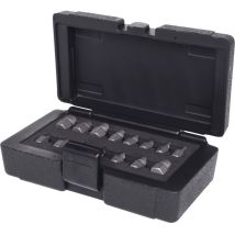 KS Tools Spiral-Schrauben- und Bolzenausdreher-Satz 15-teilig – Außensechskant 13 mm – Spezialstahl – Kunststoffkoffer