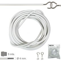 Spiralgewebtes, Transparent Gefüttertes Set Mit 5 Metern Wurm Und 8 Ösen