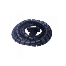 Spirale Avvolgi Cavo Flessibile Guaina Raccogli Organizzer Cavi Fermaglio Guidafilo Incluso 1,8M D25mm Grigio